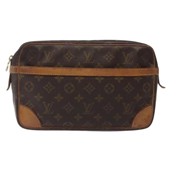 LOUIS VUITTON Monogram Compiegne 28 Clutch Bag M51845 LV Auth 132051 - Picture 2 of 16